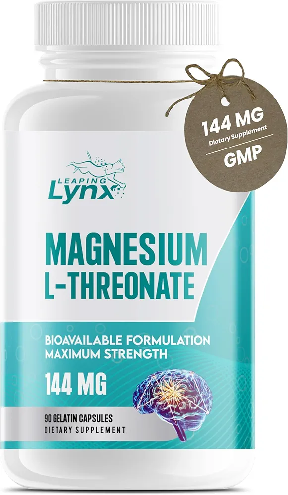 Organic Magnesium L-Threonate 2,000 MG, Bioavailable + High-Absorption