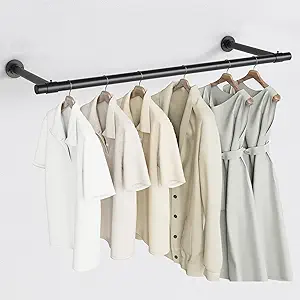 clothes rod wall mount